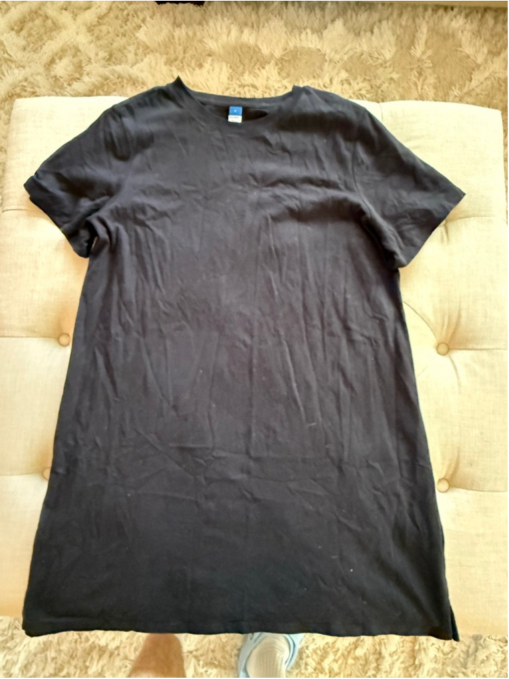 Women's Old Navy Black Mini T-Shirt Dress Size L